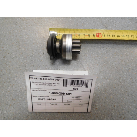 Bendix rozrusznika BOSCH 0 001 125 605 (606) LINDE H40T, nr kat: 1-006-209-681
