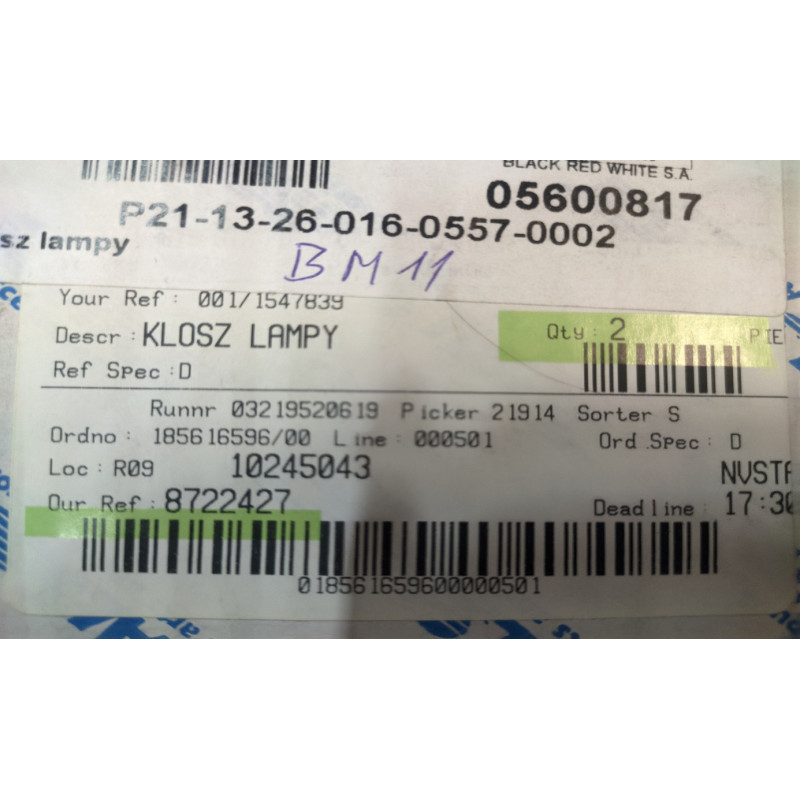 BM11   KLOSZ 1380757  ALTHA nr kat: 0