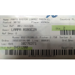 EM25   Lampa robocza nr kat: 1531328