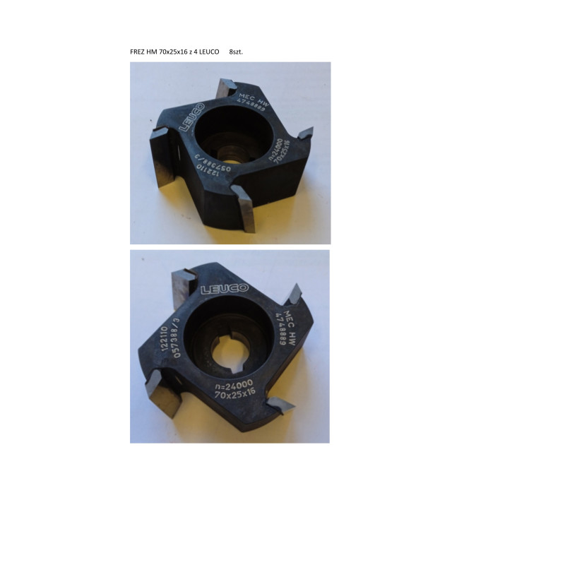 FREZ ŚCINOWY - 70X25X16 FREZ ŚCINOWY - 70X25X16